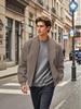Men's Retro Suede Stand Collar Jacket - Loose Fit, Zipper Cardigan Coat, Trendy and Fashionable for Autumn/Winter