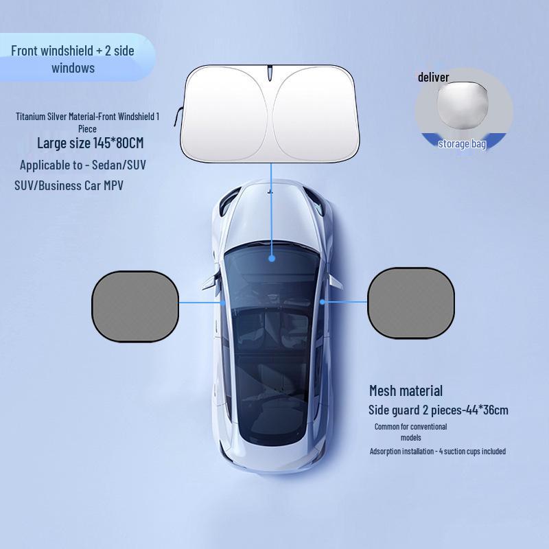 Car Sunshade Front Windshield: Sun Protection & Heat Insulation