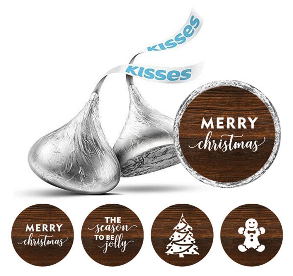 Darling Souvenir Party Favor Christmas Theme Stickers Chocolate Candy Labels 190 Pcs