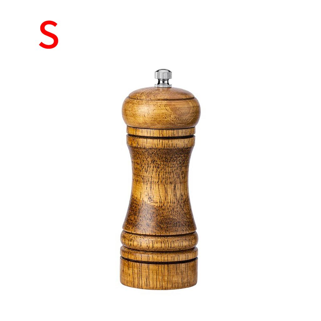 1PC Manual 5 inch 8 inch 10 inch grinder; pepper grinder; oak wood; Sichuan pepper; freshly ground pepper powder; seasoning jar.