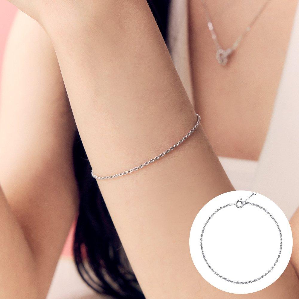 [Rosemont] Silver Chain Bracelet Tangle Ra25B29T