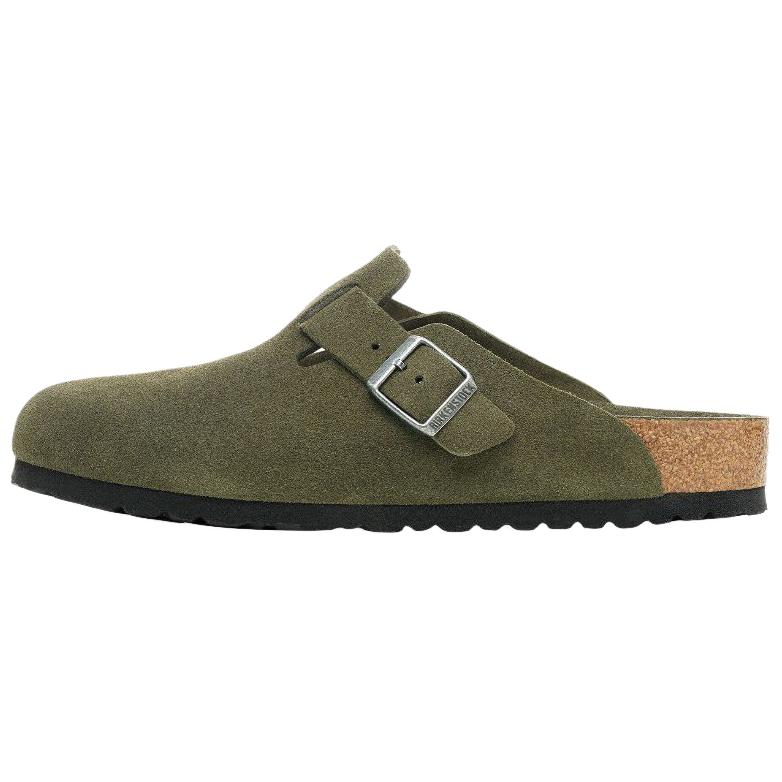 Birkenstock Boston Soft Footbed EVA Abrasion Resistant Closed Toe Slippers Unisex Green Narrow 1030892 36