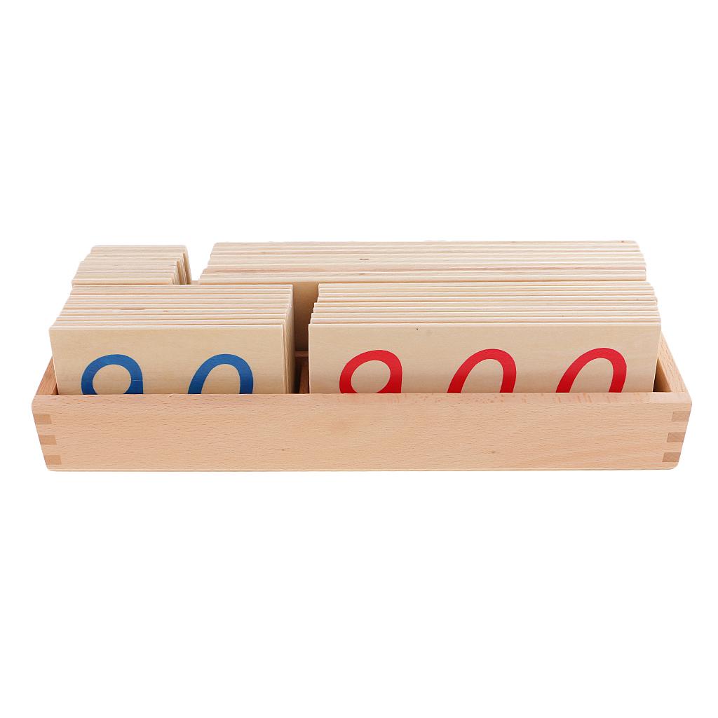 1-9000 Number Learning Wooden Box Big Educational Toy