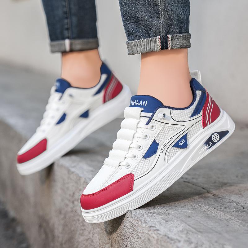 

Summer Men s Low-Top Mesh Sports Casual Shoes Breathable Versatile Trendy Street Board Shoes for Students Adults Youth 39