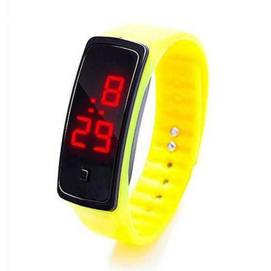 Kids' Sports LED Touch Watch | Fashionable Luminous Gift with Glue Buckle