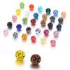 Set of 100 Assorted Color Craft Beads 10mm Disco Ball Clay Bead Jewelry Supplies