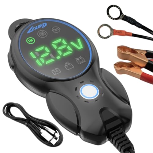 

LILEAD Power Elf Bidirectional Motorcycle Battery Charger for Mobile Batteries Snowblower Fully Automatic 12V Battery Charger Can be left on Vehi