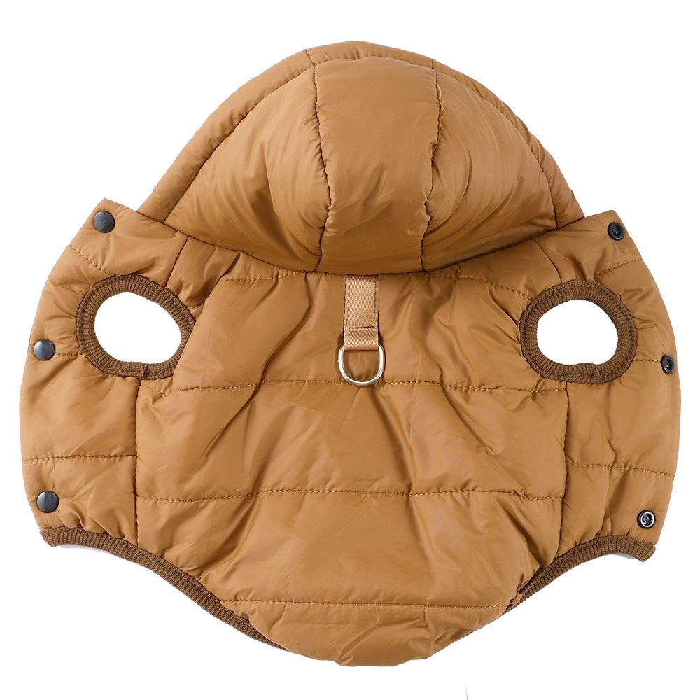 Autumn And Winter Pet Warm Thickened Coat Dog Cotton Coat Vest With Hat Suitable For Small And Medium-sized Dogs Pet Warm Vests