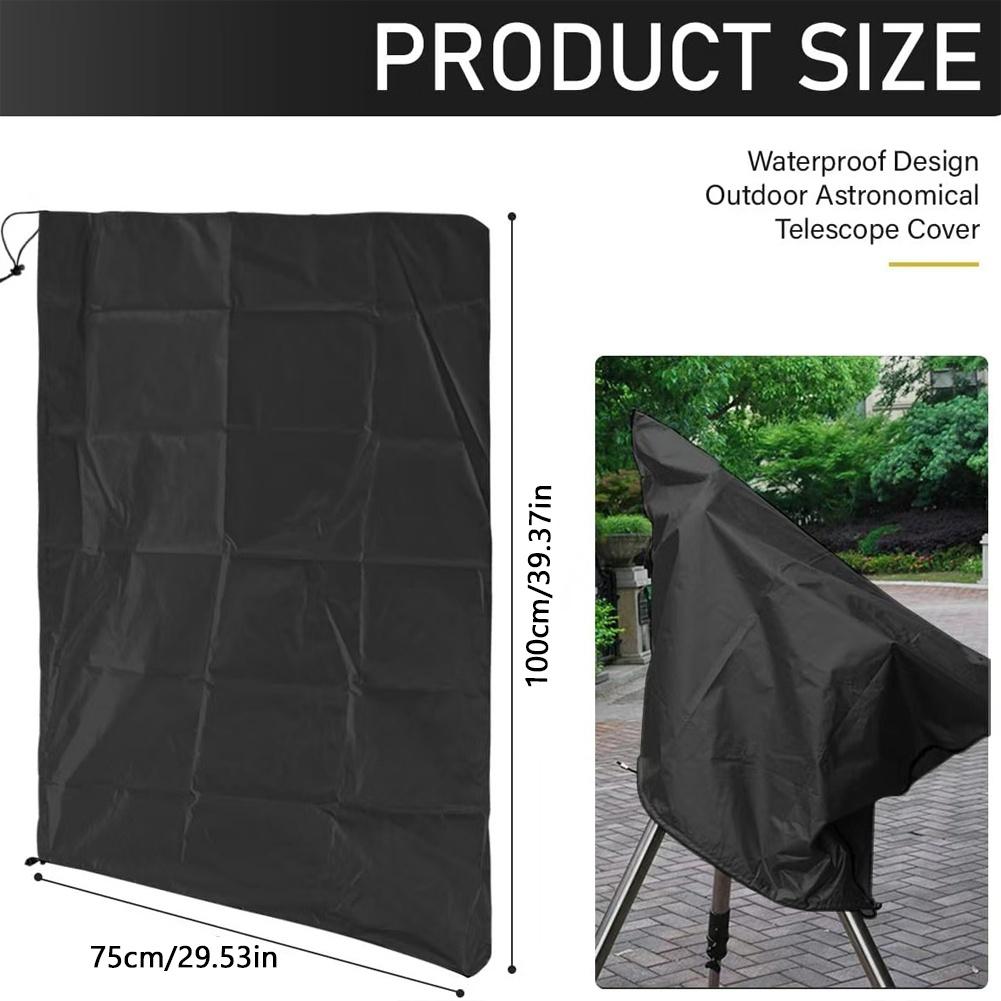 Adjustable Drawstring Telescope Cover Made from 210D Oxford Designed for Dust and Water Protection in Various Conditions