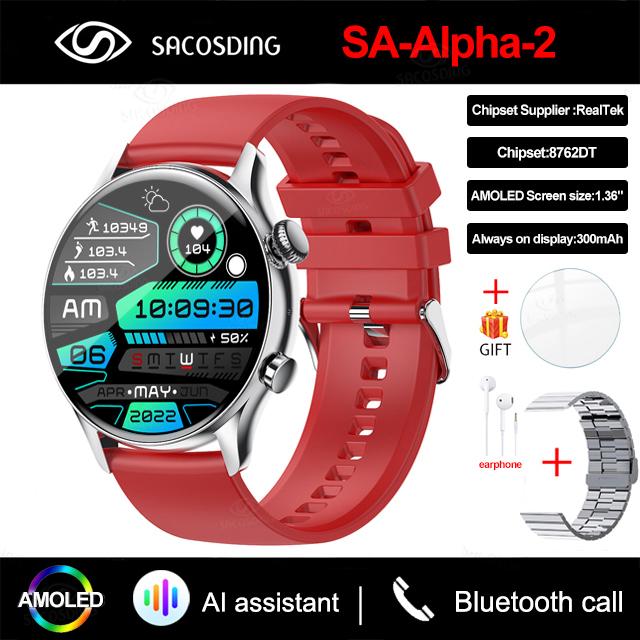 Nfc Bluetooth Anruf Damen Smartwatch Herren Amoled 390*390 Hd Bildschirm Always-On-Display Uhren Wasserdichte Smartwatch Für Xiaomi