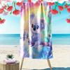 Cute Koala On Rainbow Background Patterned Beach Towel Quick Dry Perfect for Travel Outdoor Sports Jogging the Beach and Swimming