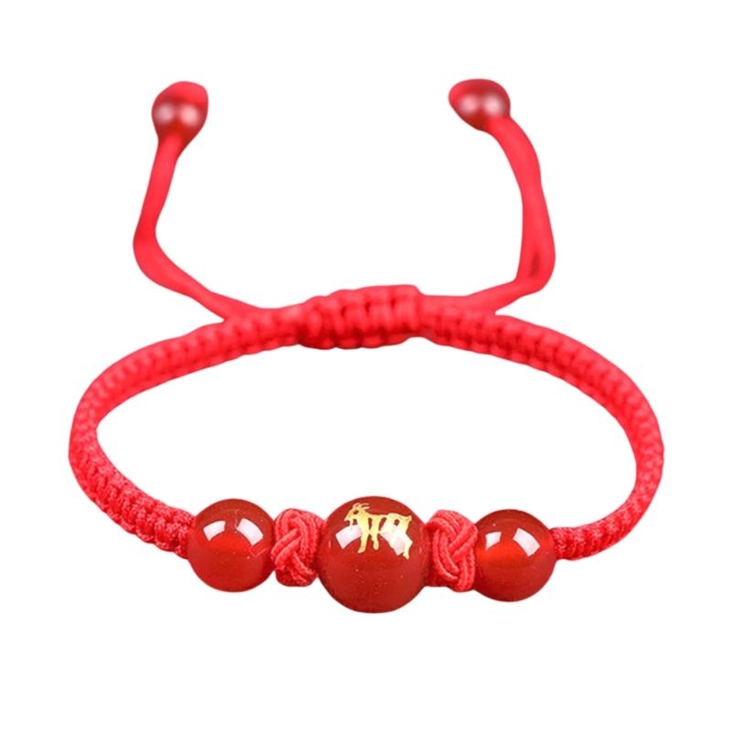 Chinese Snake Red String Bracelet Adjustable Charm Jewelry Luck Braided Rope Bracelet Suitable for Women and Men Present