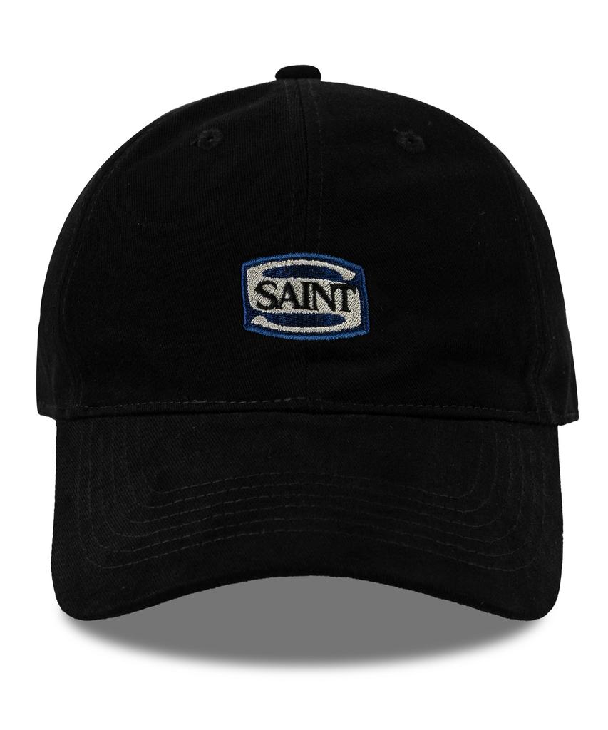 Wig Saint Block Logo Cotton Peach Ball Cap - Black