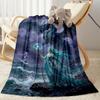 Gothic Style Blanket Soft & Cozy Perfect for Bed Office Chair Seaside for All Seasons Digital Print Best Holiday Gift for Friends Family