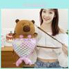 Cartoon Mermaid Water Pig Plush Backpack With Large Capacity For Girls And Teens