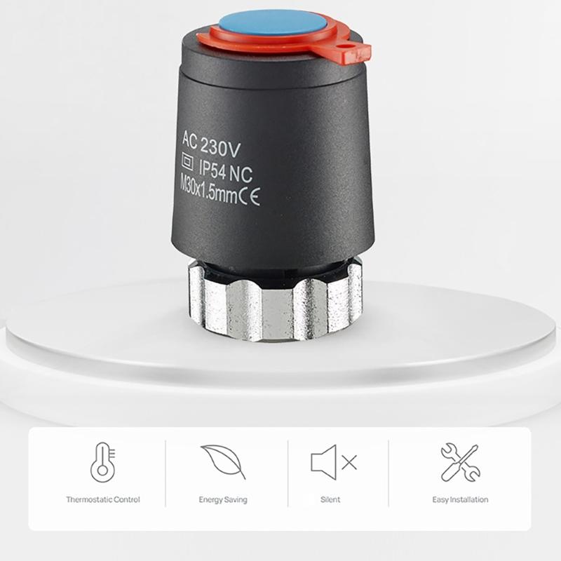 24/230V Normalerweise geschlossen/offen Elektrischer thermischer Stellantrieb Thermostatische Heizkörperventile für Fußbodenheizung Einfach zu bedienen