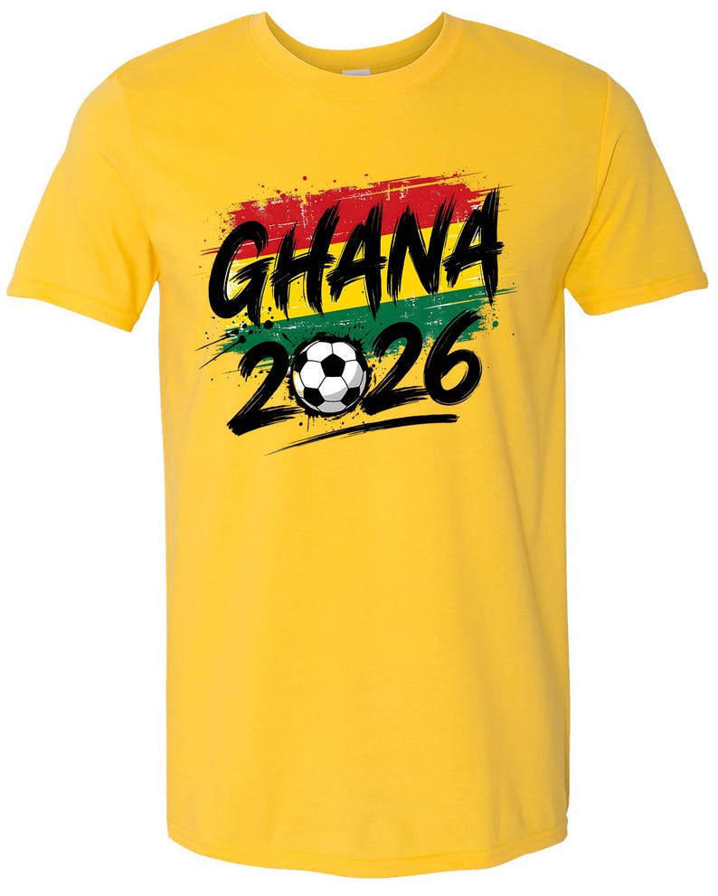 Ghana 2026 Soccer Graphic Tee – World Cup Spirit Shirt 3XL