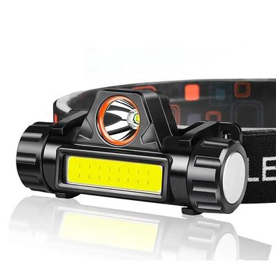 Portable Mini Powerful LED Headlamp XPE+COB USB Rechargeable Hunting Headlight Waterproof Head Torch with Tail Magnetic
