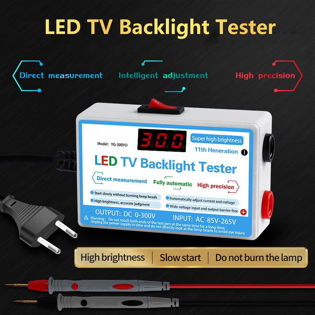 LEDs Lamp Bead TV Backlight Tester LCD Digital Display Multipurpose Testing Tool for 0-300V LEDs Lights