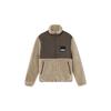 Sherpa Contrasting Colors Sports Lamb's Wool Stand Collar Jacket Brown Men's 846325-42