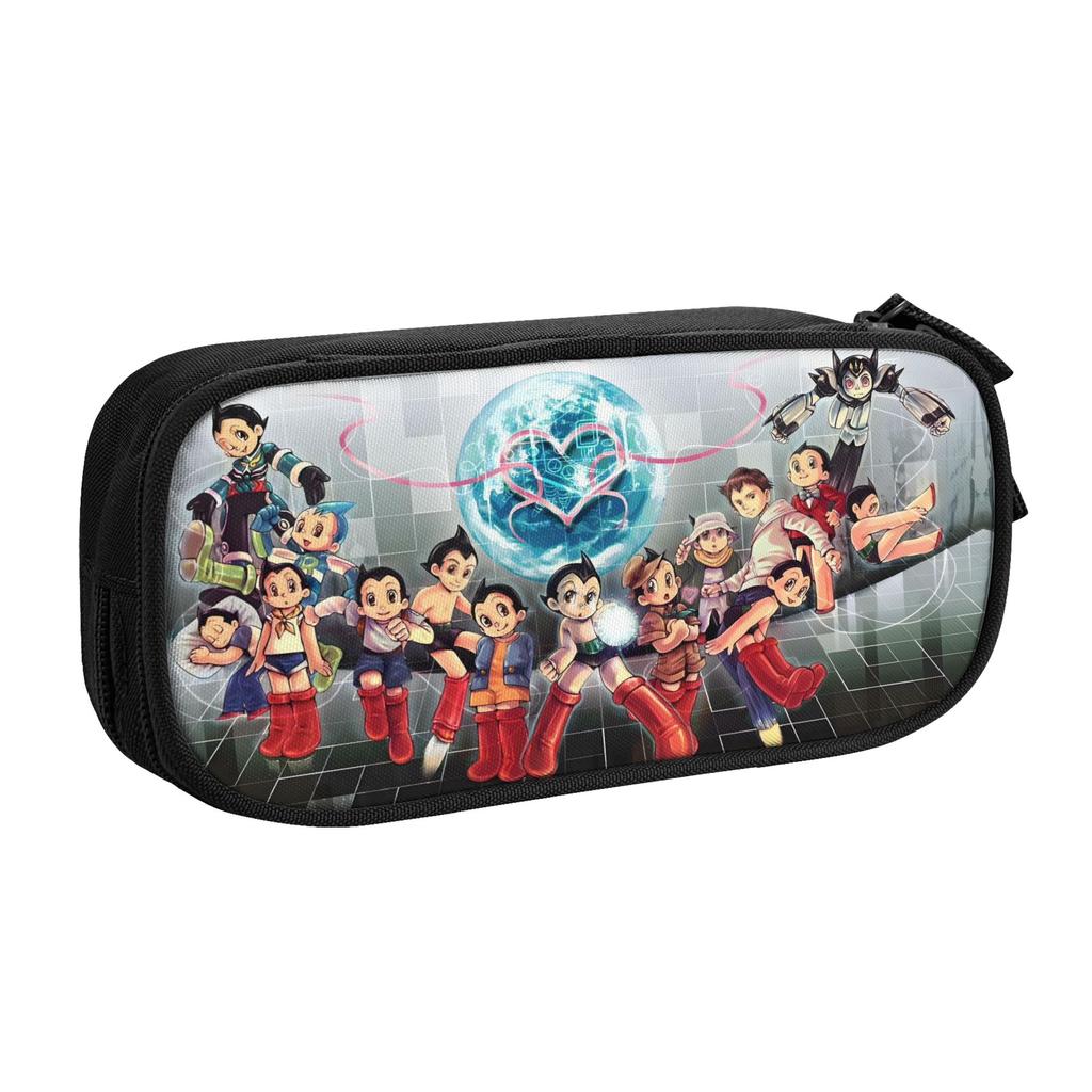 Anime Cartoon Astro Boy School Pencil Case Girl Boy Large Storage Japan Manga Pencil Box Students Stationery