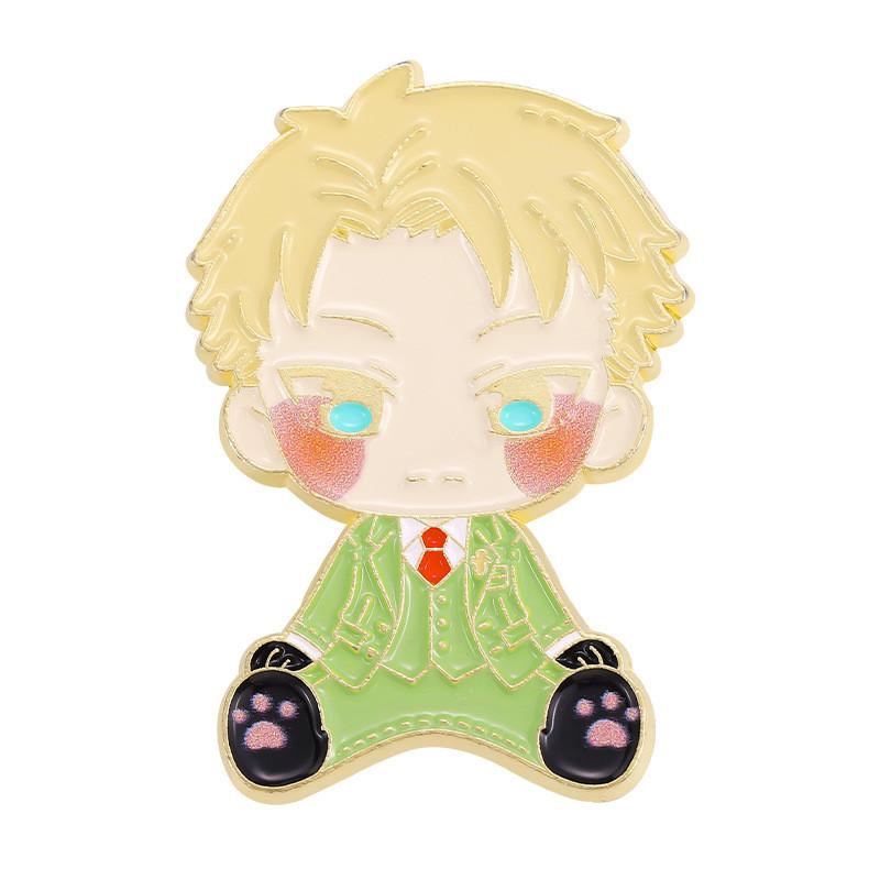 Adorable Cartoon Character Alloy Brooch Creative Anime Pin For Clothing Accessories