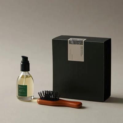 (Gift Wrapping) Shiny Coating Ritual Hair Oil & Brush 2-piece Set