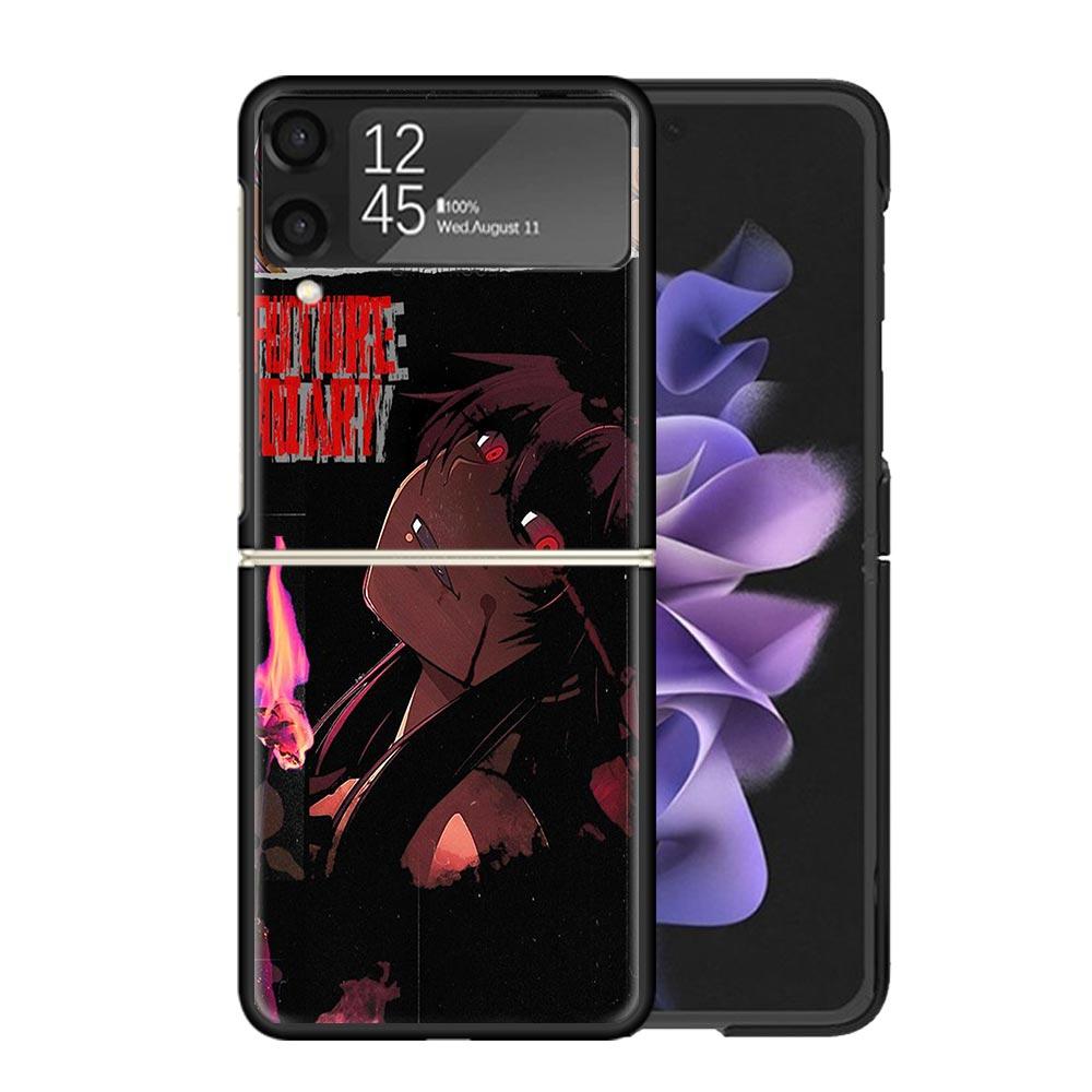 Mirai Nikki Gasai Yuno Anime Cases For Samsung Galaxy Z Flip 4 5 6 7 3 Z Flip7 Flip6 Flip4 Flip5 Flip3 5G Hard Shockproof Fundas