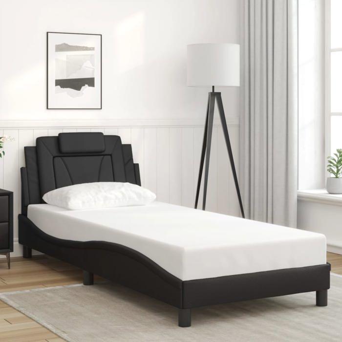 VidaXL Bed Frames with Headboard, Upholstered Bed, Slat Base, Single Bed, Adult Bedroom Bed 3208061