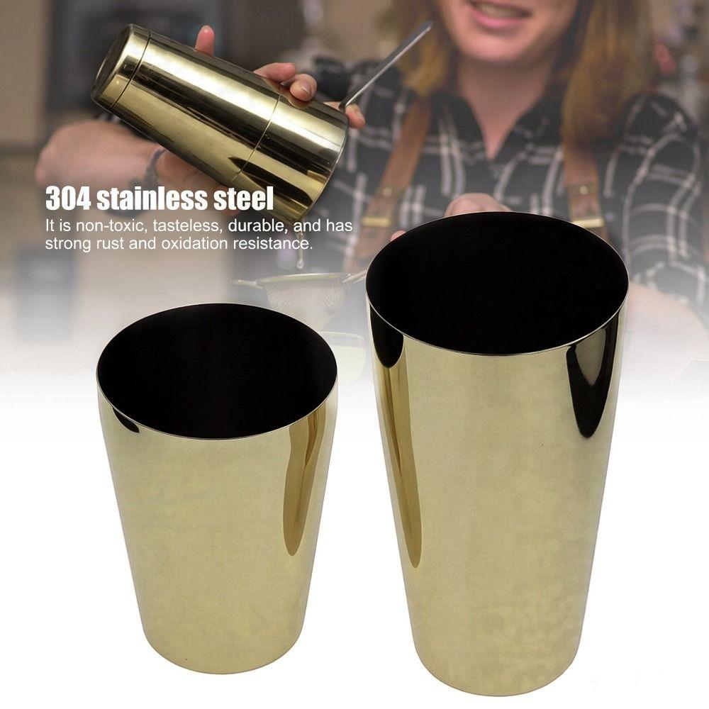 304 Stainless Steel Shaking Tins Simple Design Barware Set Practical Drink Shaker  Bar