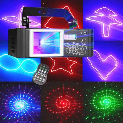 3D Muster Bühnenlaserlicht: 5-in-1 Stroboskop, DMX-Fernbedienung & Soundgesteuerter Projektor für Disco-Atmosphäre