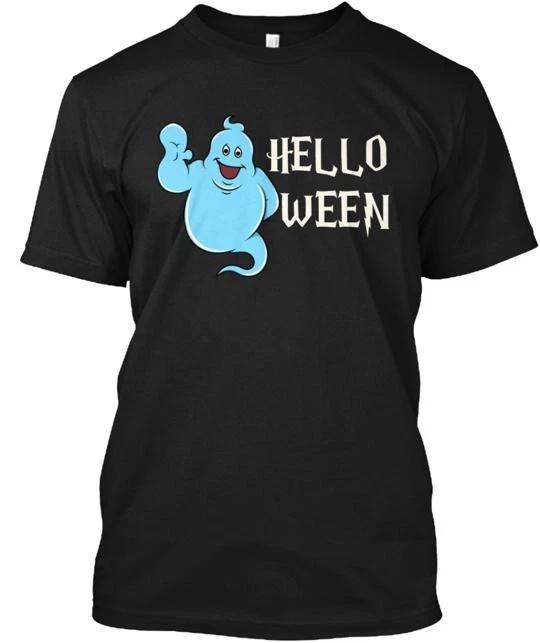 Halloween Blue Ghost Halloween T shirt Made in the USA Size S to 5XL S