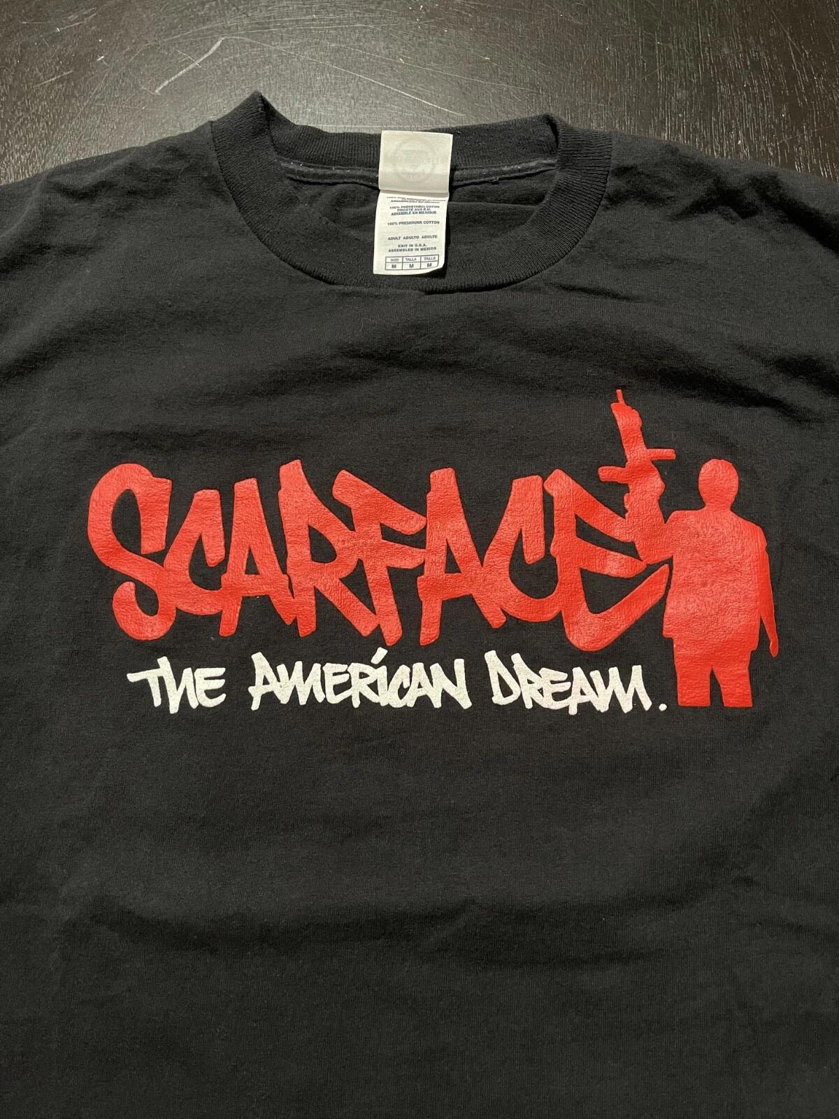 

Vintage Scarface The America Dream T-Shirt, Black, Size: Medium XL