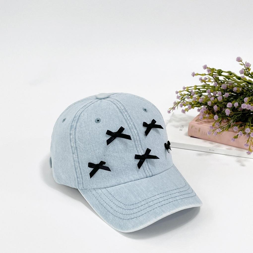 Women's Daily Hat Kitsch Ribbon Denim Ball Cap