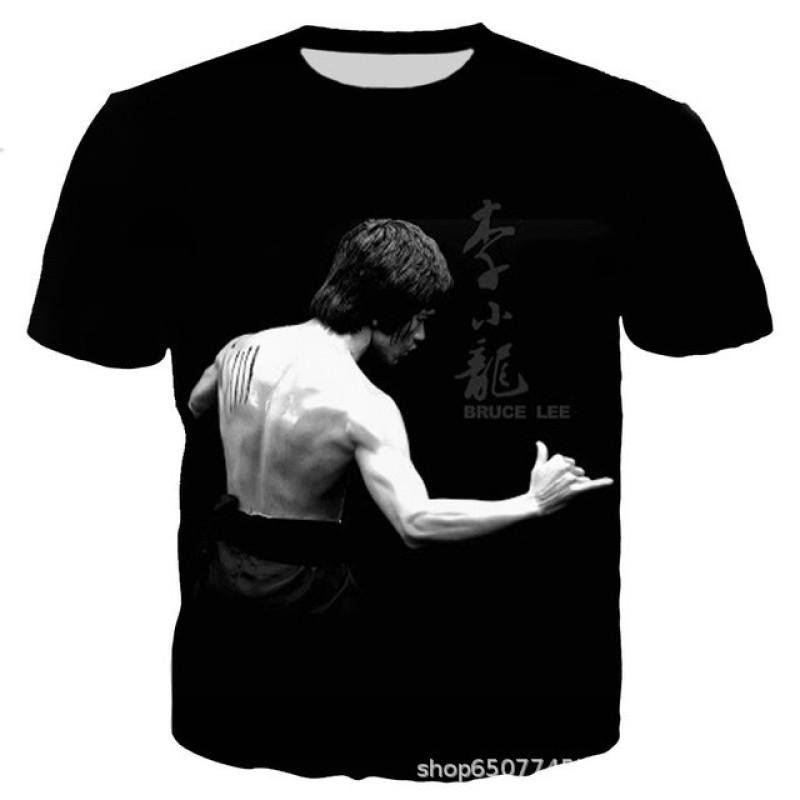 Summer Fashion Kung Fu Series 3D Printed Men's Casual O-Neck Short-Sleeved T-shirt Sportswear Cool Streetwear Oversized Tops