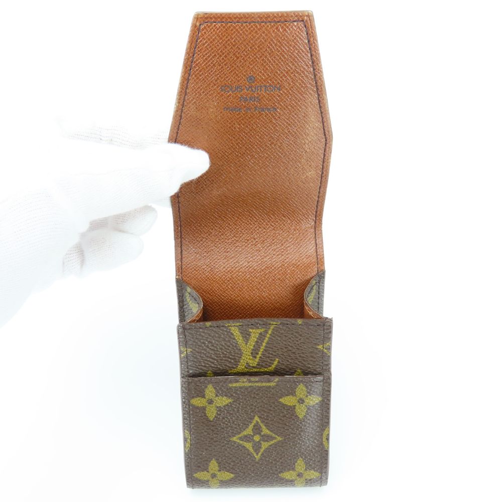 Used LOUIS VUITTON Cigarette Case Etui Cigarette M63024 Monogram Brown Accessory