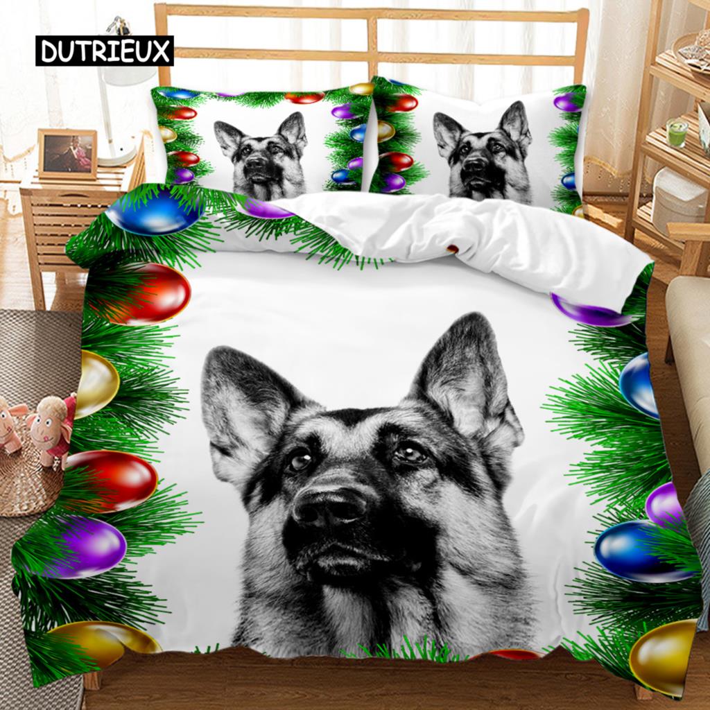 Polyester Comfortable Christmas Themed Pattern Duvet Cover Set With Duvet Cover And Pillowcases King Queen Twin Sizes For Boys Girls And Kids