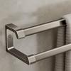 Bathroom Towel Rack Gun Gray Double Rod Punch-free Bathroom Towel Rack Space Aluminum Light Luxury Bath Towel Storage Rack