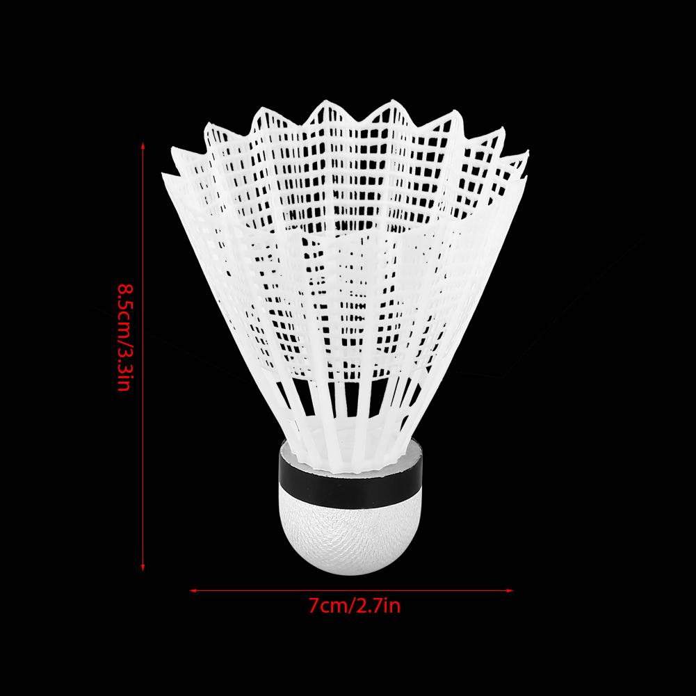 6Pcs White Badminton Balls Shuttlecocks Outdoor Sports Ball Training Accessory