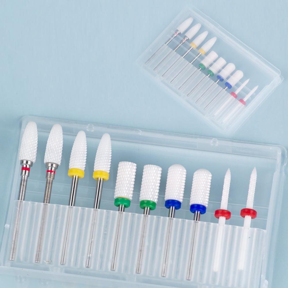 

Фреза для маникюрного набора, 10 шт., сверла для ногтей, электрическая дрель, маникюрный станок, фрезы для снятия гель-лака