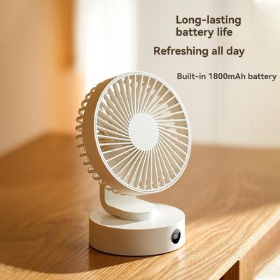 Nuovo ventilatore da tavolo USB, piccolo grande ventilatore da tavolo per ufficio, ventilatore portatile wireless, ventilatore elettrico, ventilatore a mano