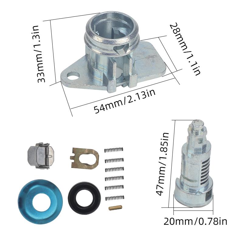 5073357AA Front Door Lock Cylinder For Dodge Ram 1500 2002-2008 2500/3500 2003-2009 Car Door Lock Cylinder Accessories Replace