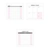 Stationery Notebook School Supplies Check List Weekly Plan Memo Pad Daily Weekly Month Planner