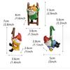 3Pcs Gnomes Set Decor, Miniature Flower Pot Figurines Statue for Fairy Garden Desk Ornament Yard Dwarf Office Window