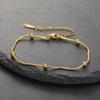  Stainless Steel Beads Chain Bracelets for Women Fashion Basic Bracelets Light Luxury Jewelry Accessories Gift Wholesale