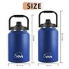 CHENGWEI Vacuum Insulated Water Easy to Direct Wide Large Stainless Steel Large Perfect for and with Disaster Carbonated Ice Outdoor Ice Water Storage