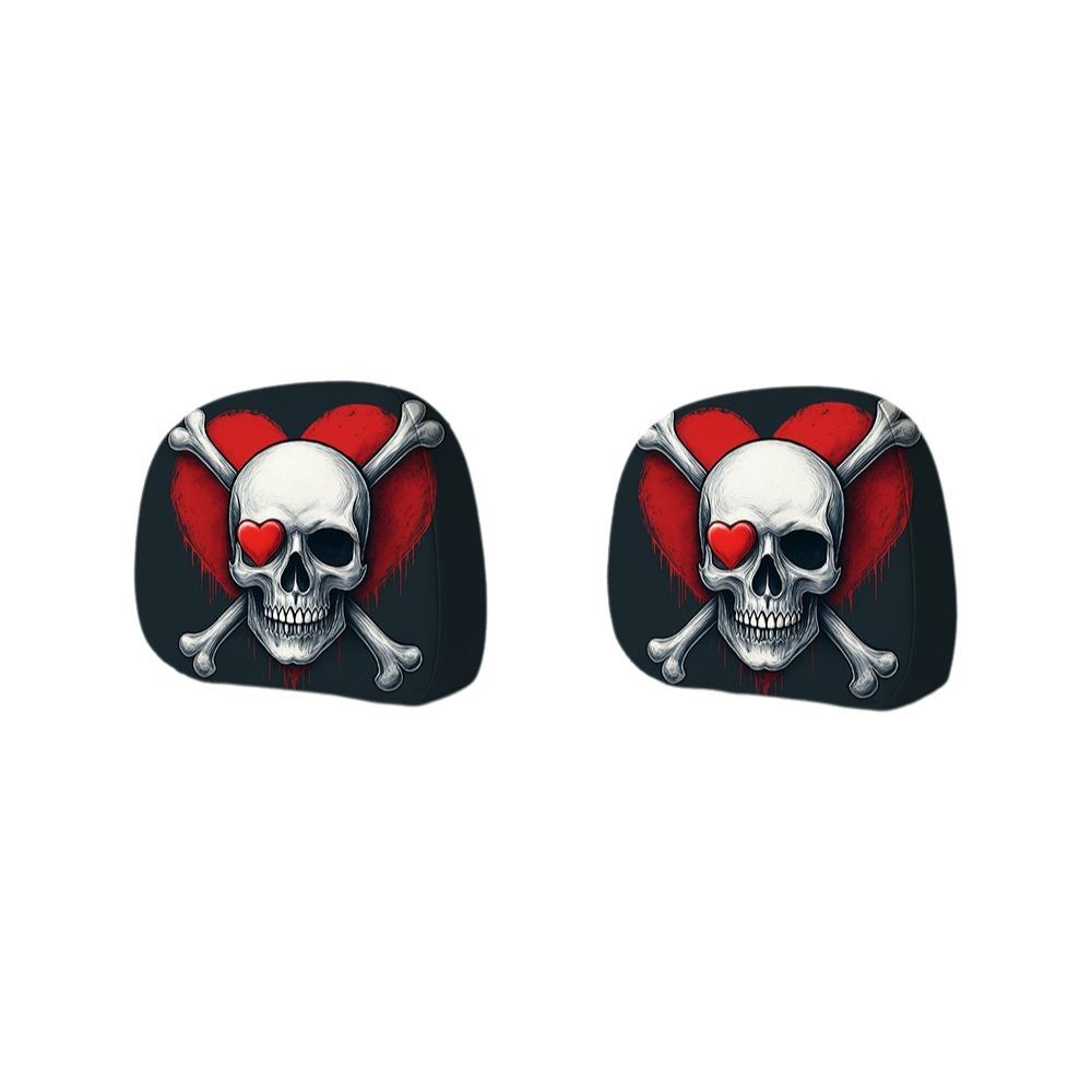 2Pcs Exaggerated Car Pillowcase Cool Decorations Car Seat Headcover  Car Interior