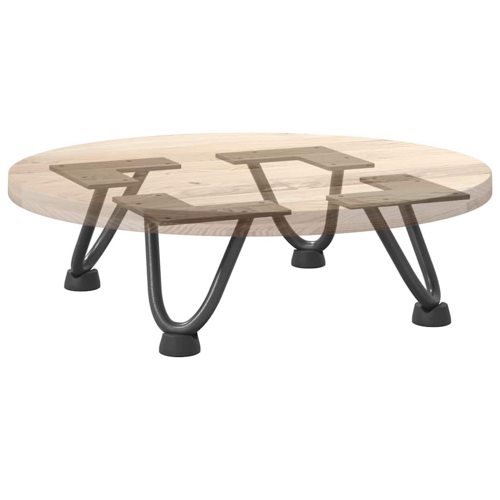 Vidaxl Nogi Do Stołu Hairpin, 4 Szt., Antracyt, 10 Cm, Lita Stal