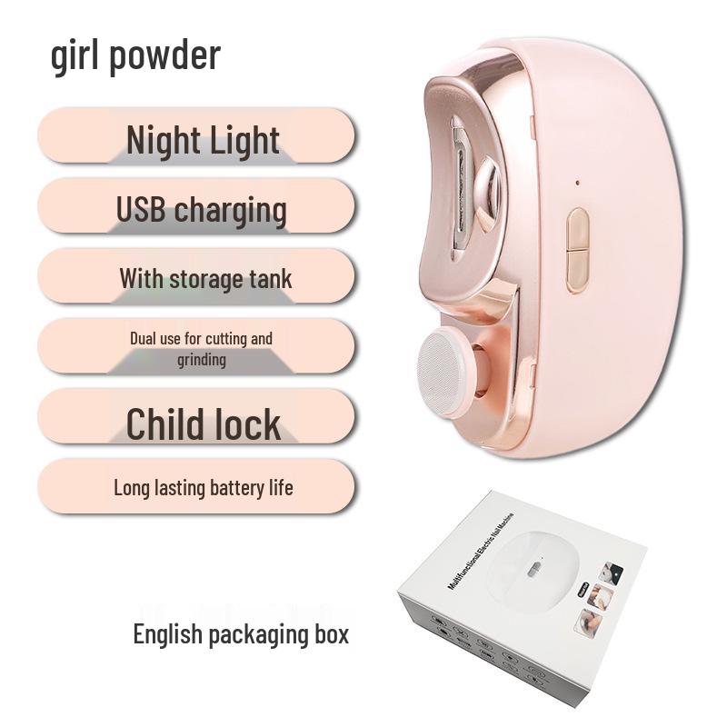 Electric Anti-Pinch Nail Clippers & Grinder for Children and Adults