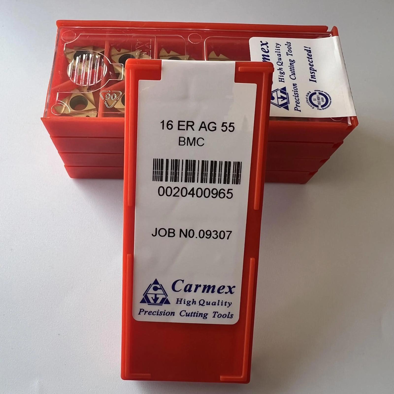 

Original / 16ERAG55 BMC / Industrial indexable Carbide Inserts 10 Pcs